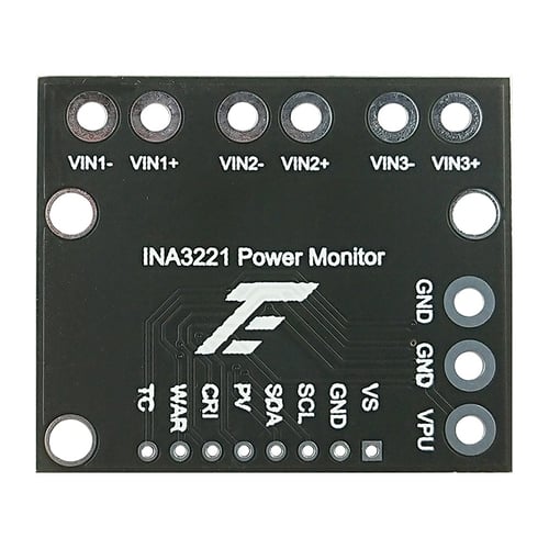 modulo per sostituire INA219 con perni JVSISM I2C SMBUS INA3221 Alimentatore a triplo canale per monitor di tensione
