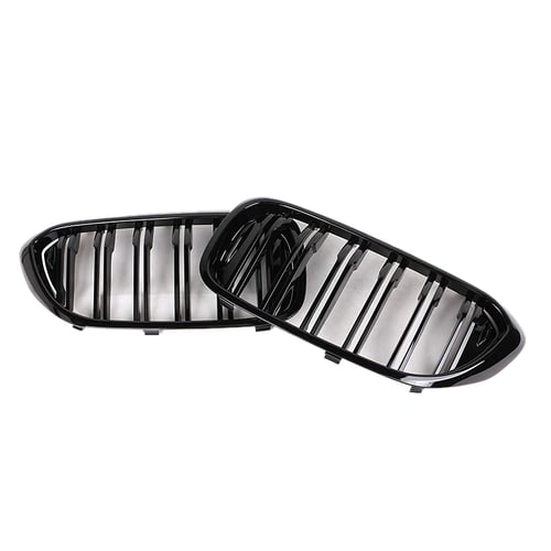 Front Kidney Grille Grill for BMW G30 G31 G38 5 Series 525i 530i 540i 550i with M-Performance Black Kidney Grill GLOSS BLACK