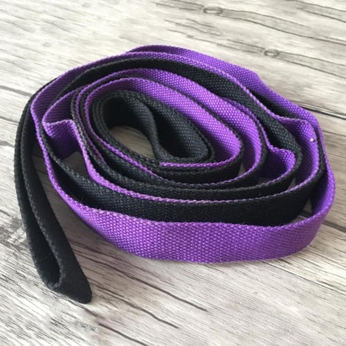 2m/6.6ft Yoga Stretch Strap Aerial Yoga Anti-Gravity Rope with Grip Loops 
