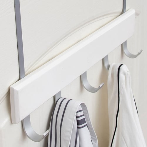 2* Hooks Over Door Hanger Punch-free Clothes Hat Towel Hangers Coat Hook Rack