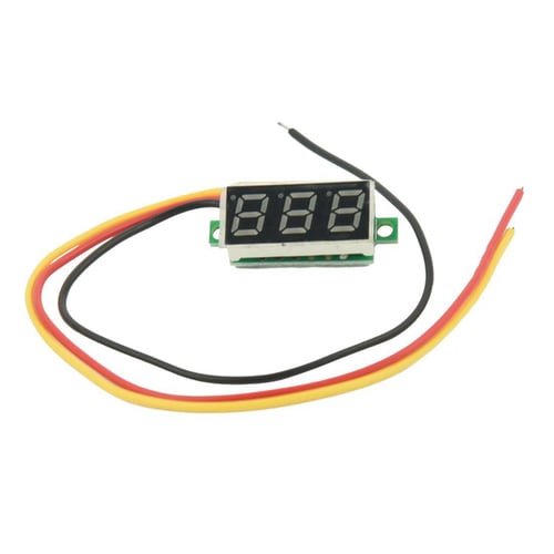 1PCS  0-32V RED COLOR three-wire 0.36` LED DC Digital Voltmeter Panel Meter Best 