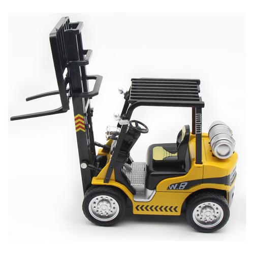 1:24 Forklift Truck Construction Vehicle Alloy Diecast Model Toy Gift Yellow 