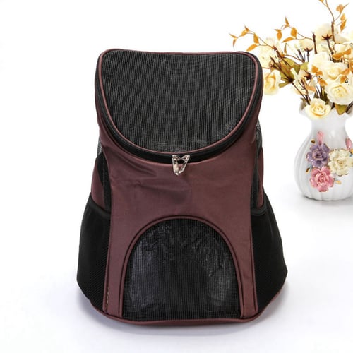 Pet Carry Backpack Small Animals Outdoor Carrier for Small Animal Coffee 