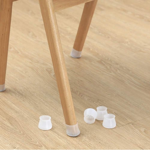Chair Leg Caps Silicone Floor Protector Rectangle Furniture Table Feet Cover