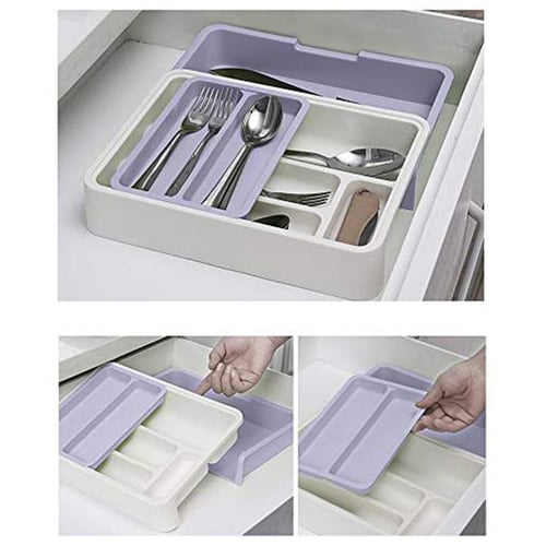 Kitchen Tray Insert Cutlery Spoon Utensil Divider Organizer Drawer Expandable 