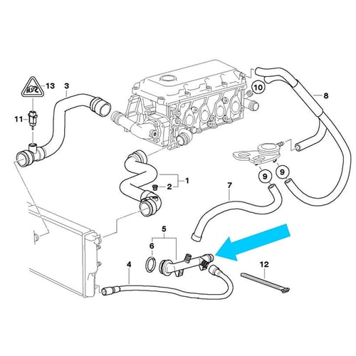 Water Coolant Hose Pipe Connector Coupler For Bmw E46 Z3 316i 318i 316ci 318ci Buy Water Coolant Hose Pipe Connector Coupler For Bmw E46 Z3 316i 318i 316ci 318ci