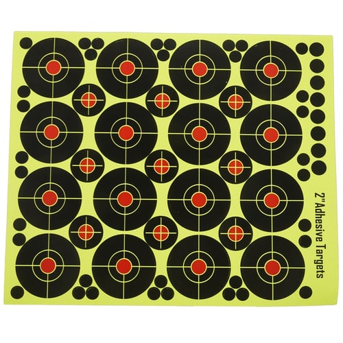 160pcs Shooting Targets 2'' Reactive Splatter Glow Florescent Paper Target 