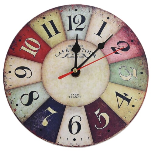 Timelike Wooden Wall Clock Modern Design Vintage Rustic Shabby Chic Home Office Cafe Decoration Art Large Watch - Rustic Shabby Chic Home Decor Timelike Wooden Wall Clock Modern Design Vintage Rustic Shabby Chic Home Office Cafe Decoration Art Large Watch - Rustic Shabby Chic Home Decor