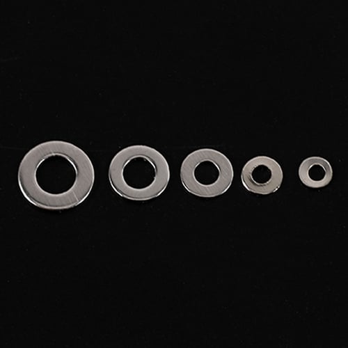 250 Pcs Rubber Black Flat Ring Washer Gasket Assorted Kit M2 M2.5 M3 M4 M5/M6/M8 