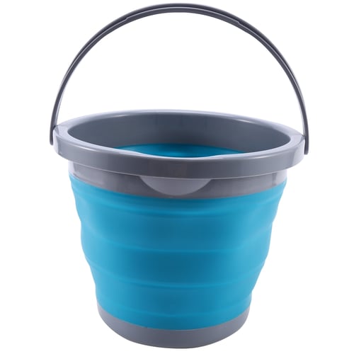 Camping Car Wash Outdoor Fishing Travel Portable Garbage Silicone Folding Bucket 