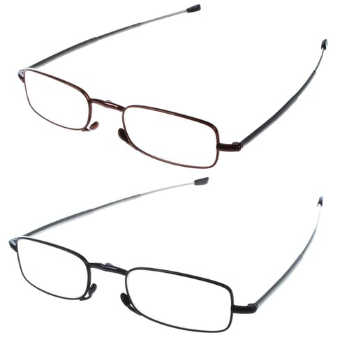 2 Pairs Of Compact Folding Reading Glasses With Mini Flip Top Carrying Case For Rotation Eyeglass 2 0 Black Red Buy 2 Pairs Of Compact Folding Reading Glasses With Mini Flip