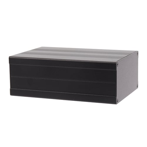 Aluminum Box Enclosure Case Circuit Board Project Electronic Black 150x105x55mm 