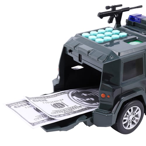 Cash Truck Piggy Bank Auto Roll Cash Piggy Bank Cash Coin Money Saving Box 