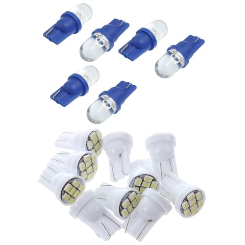 10 X T10 Car 1 LED Side Dashboard Wedge Light Bulb License Plate Lamp