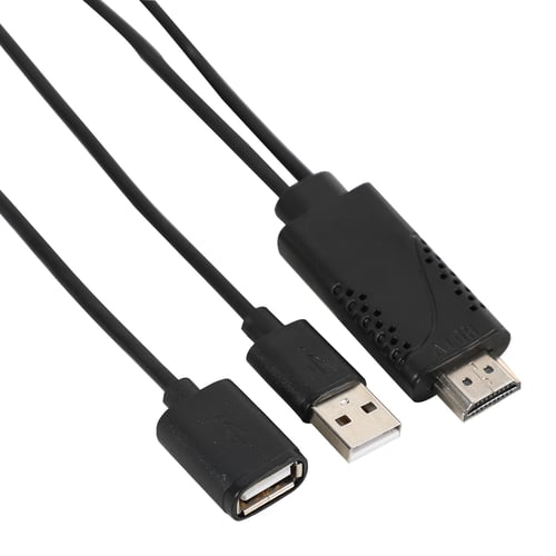 USB to HDMI Male HDTV Adapter Kabel for iPhone 8 X 7 6s 6 plus 