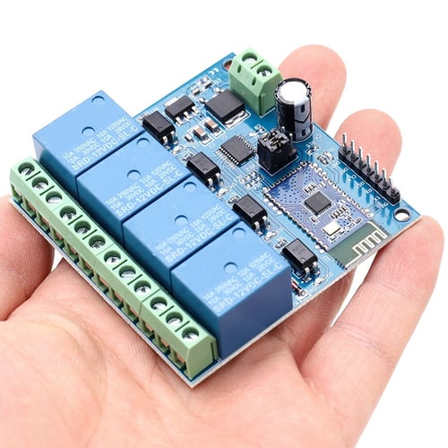 12V 4CH Bluetooth Relay Android Mobile Remote control Switch for Motor LED Light 