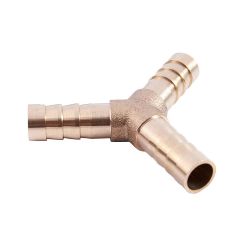 Pipe Connectors,Hose Joiner Air Fuel 8mm 10x BRASS Barbed Tubing Fittings 