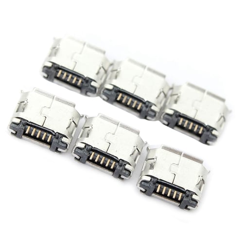 100Pcs Mini USB Type B 5 Pin Female SMT Socket Connector 