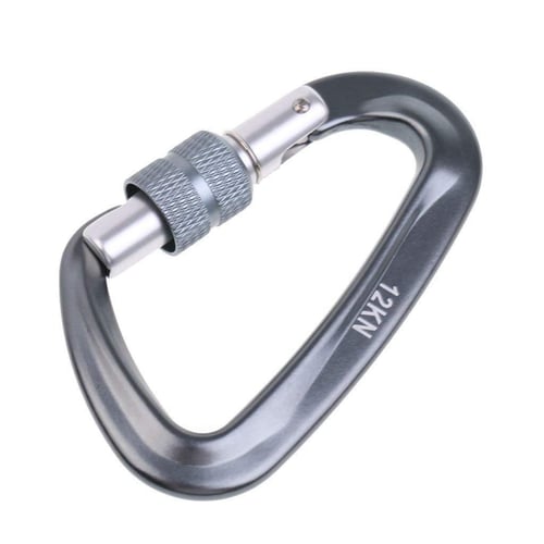 Aluminum alloy Carabiner 4.6*2.5cm Hiking Traveling 12pcs Spring Snap Key Chain 