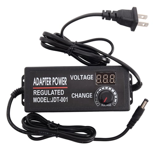Speed Control Volt AC/DC 9-24V 3A 72W Adjustable Power Adapter Supply 50/60Hz US 