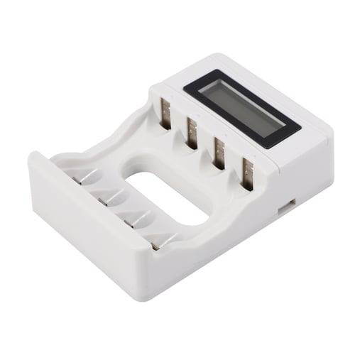 4 Slots LCD Screen USB Battery Charger for Rechargeable AA/AAA/Ni-Cd/Ni-MH  61cm 