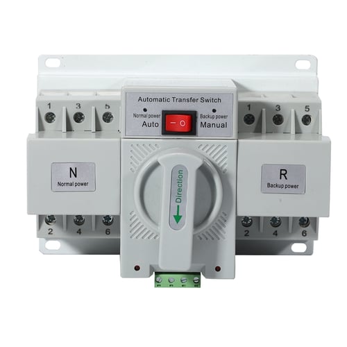 3P 63A 380V MCB type Dual Power Automatic transfer switch ATS 