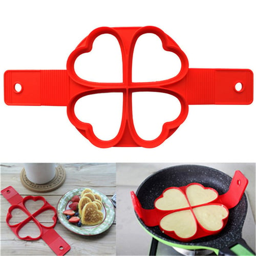 1x Non-Stick Silicone Square/Heart Waffle Mould Pancake Baking Chocolate Mold