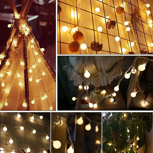 5.3 Meters Star Shape Battery-operated 50 LEDs String Lights for Christmas Tree
