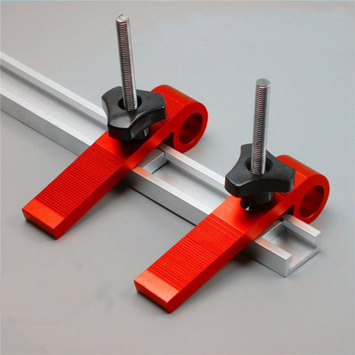 2 Pcs Universal Clamping Blocks Clamp Aluminum Alloy Woodworking Joint Hand Tool 