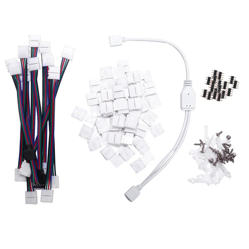 95pcs Led Strip Light Connector Kit For, Led Ribbon Light Connectors