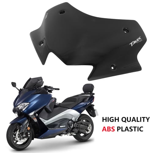 Motorcycle Windscreen Motorcycle Windshield WindScreen Visor Viser Fit For T-MAX 530 TMAX530 DX SX 2017 2018 2019 Color : Black