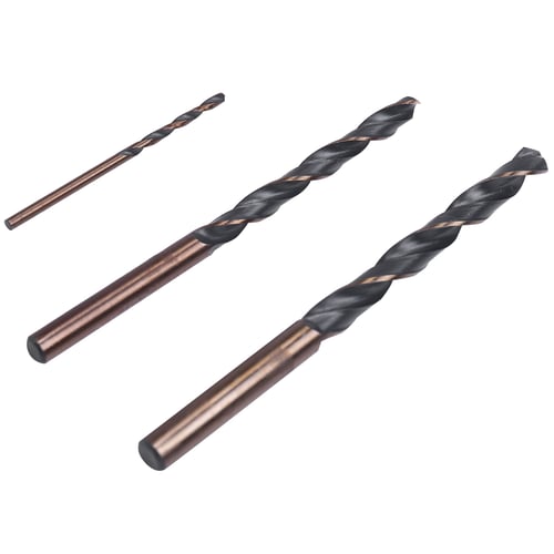 26pcs Titanium HSS Twist Drill Bit Set Straight Shank Metal Drill 1.5mm to 6.5mm 