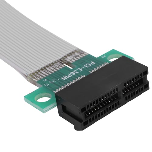 New PCI-Express PCI-E 16X to 16X Slot Riser Card Extender Extension Ribbon Cable 