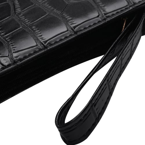 Large Capacity Fountain Pen Case PU Leather Black Color 48 Slots pen pouch bag 