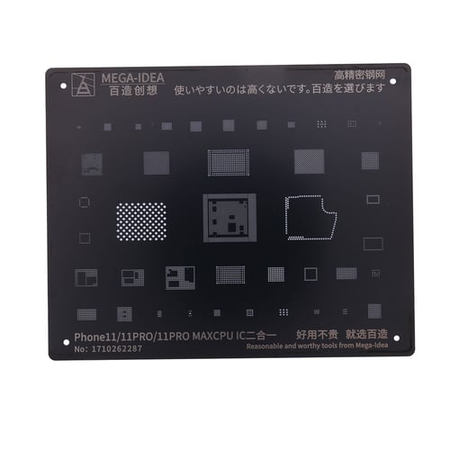 BGA Reballing Repair Net Stencil Heat Solder Kit for IPhone 5 to XS Max Chip 