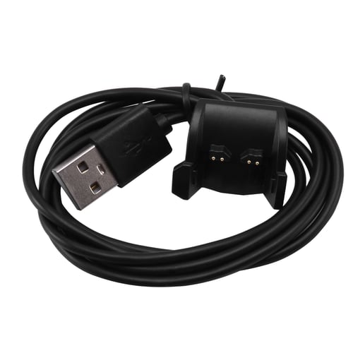 Black USB Charging Cable Cord Sync Data Charger For Garmin Vivosmart HR Tracker 
