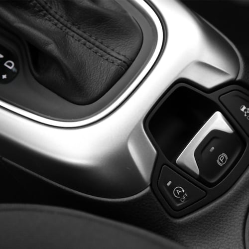 For 2017-2021 Jeep Compass ABS Carbon Fiber Interior Gear Box Panel Cover Trim 