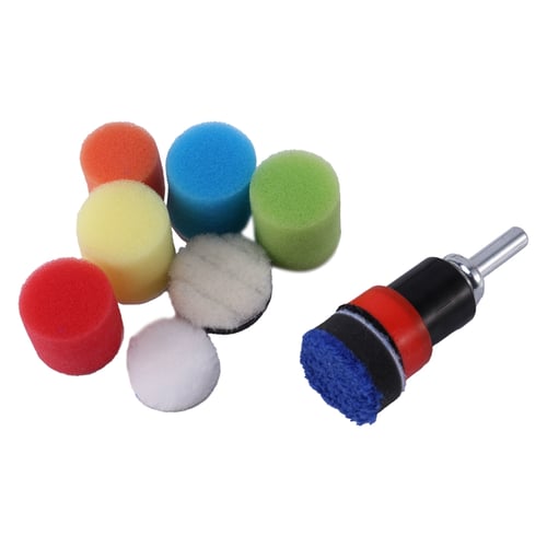 Sponge Polishing Pads For Car Polisher Power Tools Set 75mm With Drill Adapter 