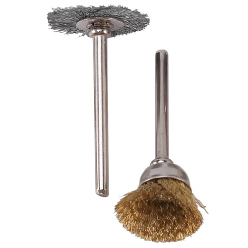 Mini Steel Brushes Wire Brushes Polishing Wheel Brush Durable Hand Tools 4Pcs 