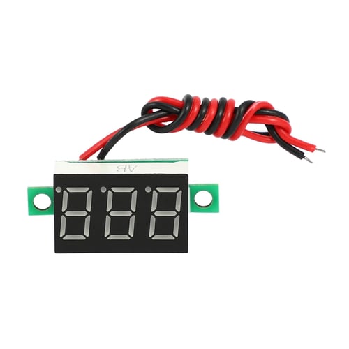 2 Wires Digital Voltmeter Voltage Panel Meter 0.36 Inches DC 3.1-32V/0-100V 