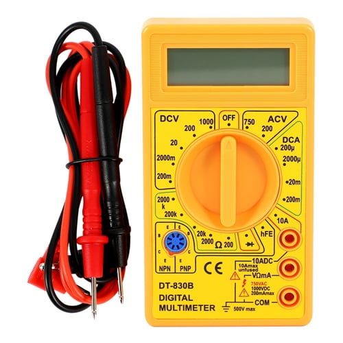 DT830B AC/DC LCD Digital Voltmeter Ammeter Multimeter Ohmmeter Volt Meter Tester