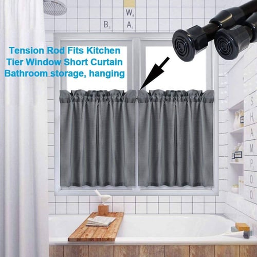 3pcs Spring Curtain Rods 16 To 28 Inch, Tension Rod Curtain Rods