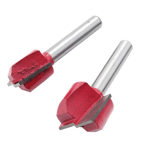 1 pcs Surface Planing Bottom Cleaning Wood Milling CNC Router Bit 10mm to 32mm 