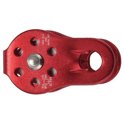 SODIAL Outdoor Travel Climbing Rope Pulley 26Kn Fixed Pulley Mountain Adventure Crossing Pulley Climbing Climbing Downhill Rescue Equipment Climbing Adventure Equipment-Red 