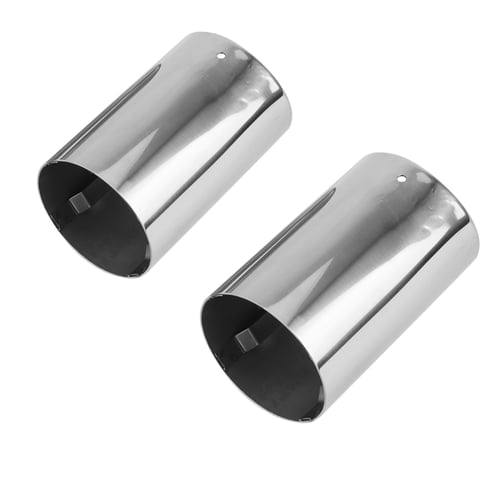 Chrome Exhaust Tail Pipe Trim Muffler Cover Finisher Stainless Steel Protect 