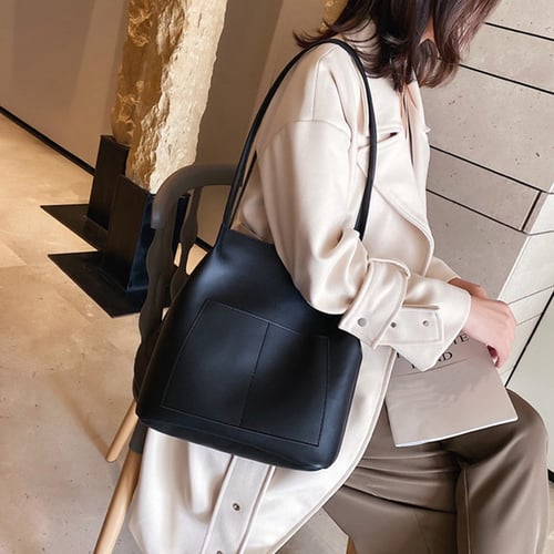 Large Designer Women PU Leather Style Shoulder Bag Handbag 