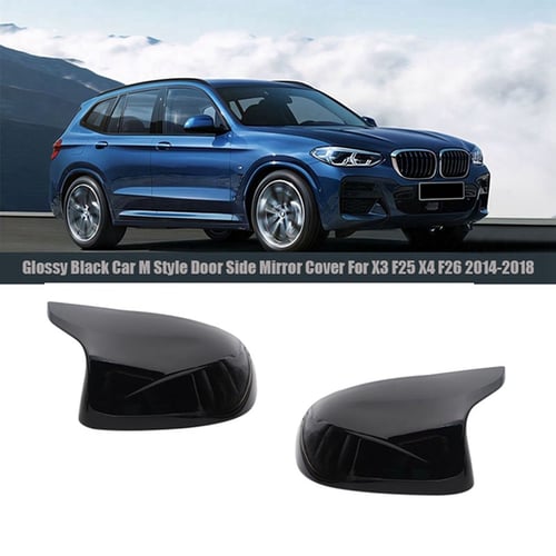 Real Carbon Fiber Car Side Mirror Cover Caps For BMW X3 X4 X5 F25 F26 F15F16 E83 