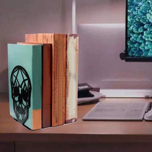 Various Styles Theme Bookends Decorative Book End Non-skid Metal Book Stand 
