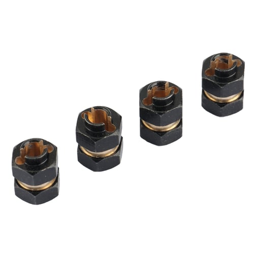 4Pcs Brass Wheel Hub Hex Adapter For SCX24 AXI00001 1/24 RC Car Upgrade 