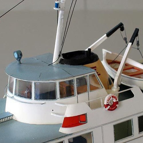 1:100 Poland Ferry Ship Fine 3D DIY Paper Card Model Building SetsON 